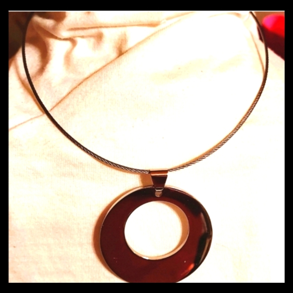 Milor Italy Stainless Steel Pendant and Necklace